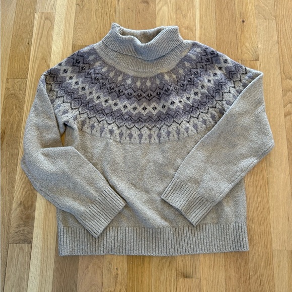 Talbots Haven Well Within Organic Cotton Blend Fairisle Sweater Retail $148 XS - Picture 14 of 16